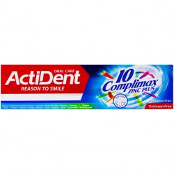 خمیر دندان کامل 10 Complimax Zinc Plus اکتیدنت 130 گرمی