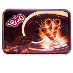 ویفر کرم دار شکلاتی رول رول نادری 330 گرمی