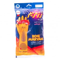 دستکش خانگی ساق بلند سایز متوسط رزمریم