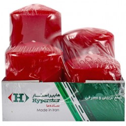 بسته 4 عددی شمع رنگی هایپراستار قطر 5 سانتی متری