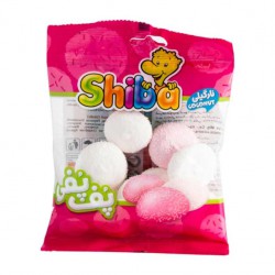 مارشمالو نارگیلی پف پفی شیبا 50 گرمی