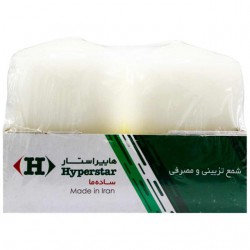 بسته 4 عددی شمع سایز متوسط هایپراستار قطر 5 سانتی متری