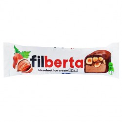 بستنی کاکائویی مغز فندق و روکش شکلات قیلبرتا روز (80 گرمی )