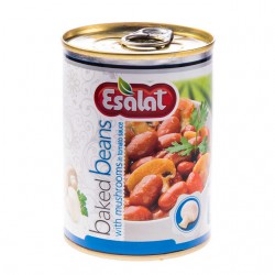 کنسرو لوبیا چیتی با قارچ اصالت 380 گرمی