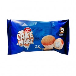 کیک وانیلی با مغز کرم خامه کیک میک مزمز60 گرمی