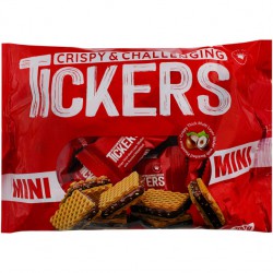 ویفرکاکائویی با کرم فندقی مینی تیکرز 200 گرمی