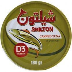 کنسرو ماهی تون در روغن زیتون شیلتون 180 گرمی